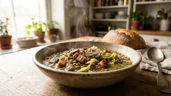 Miso lentil and cabbage soup that’s cozy, light, and packed with umami